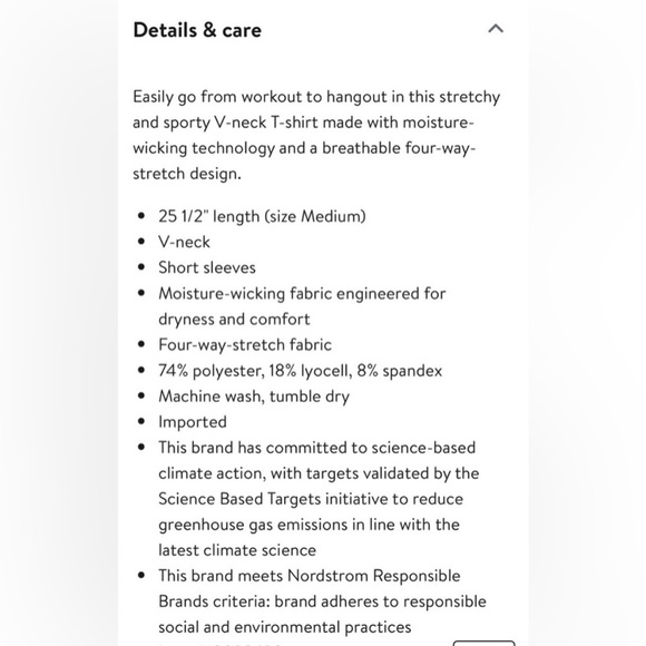 EUC Zella
Breathe Active V-Neck Short Sleeve Tee in Light Teal, Size Medium - Picture 7 of 16